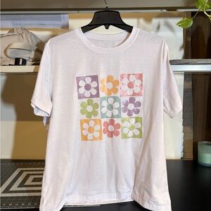 SHEIN Curve White T-Shirt